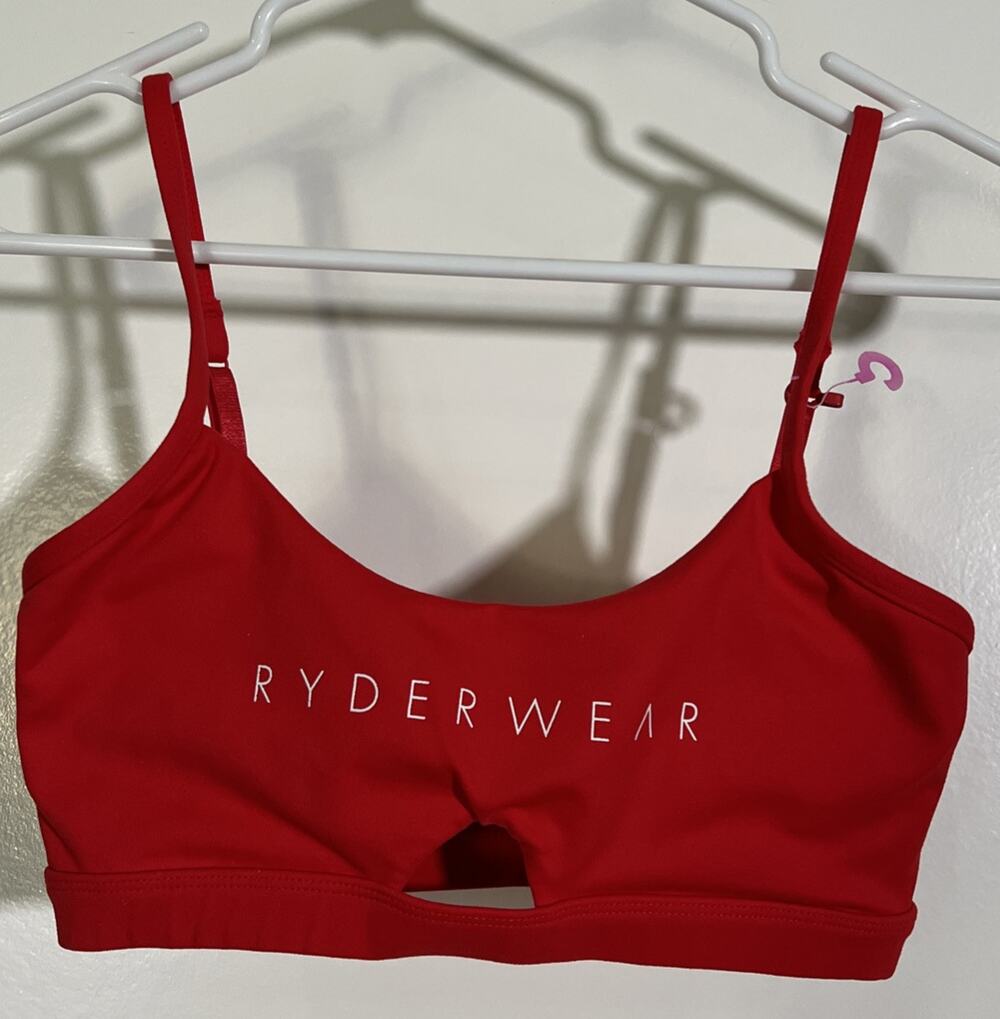 Ryderwear Women’s Size S Red Staples Sports Bra NWOT